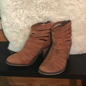 Free People Distressed Booties